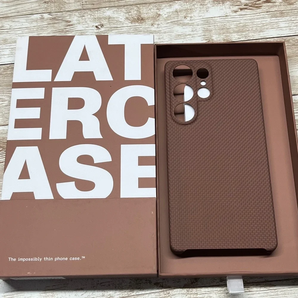 Latercase Coffee Brown Phone Case for Samsung Galaxy‎ S25 Ultra Impossibly Thin
